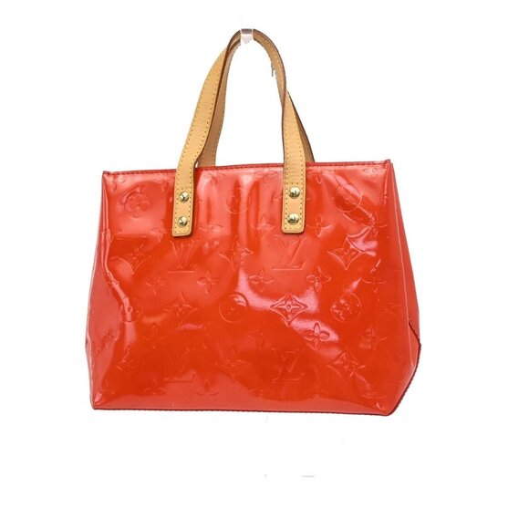 LOUIS VUITTON Read Hand Bag Monogram Vernis Patent Leather Red M91088 31EF111 - Picture 1 of 15